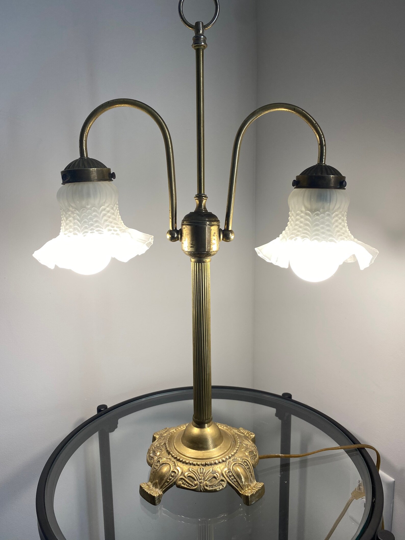 gold gooseneck light