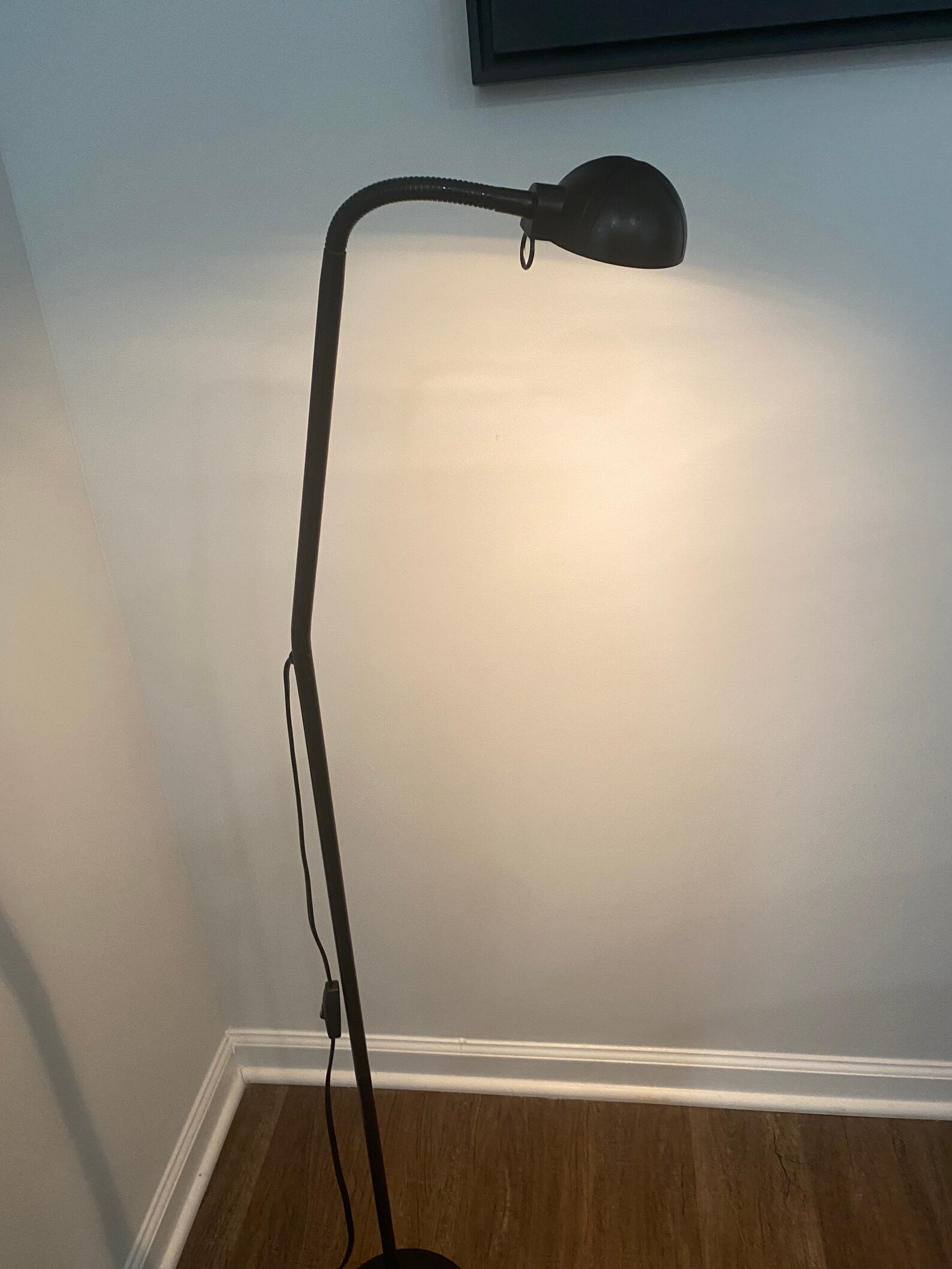 Vintage Halogen IKEA MIL Black Floor Lamp Adjustable Etsy