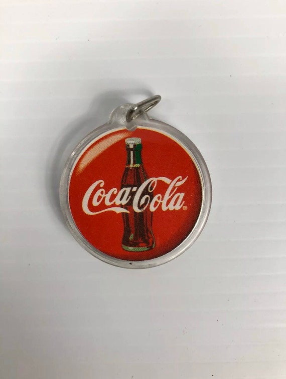 Vintage Coca Cola Coke Soda 90s Promo Clear Plastic Logo Key Etsy