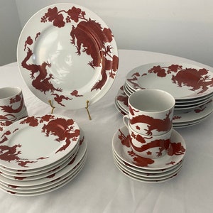 Discontinued Fitz and Floyd Temple Dragon Dinnerware