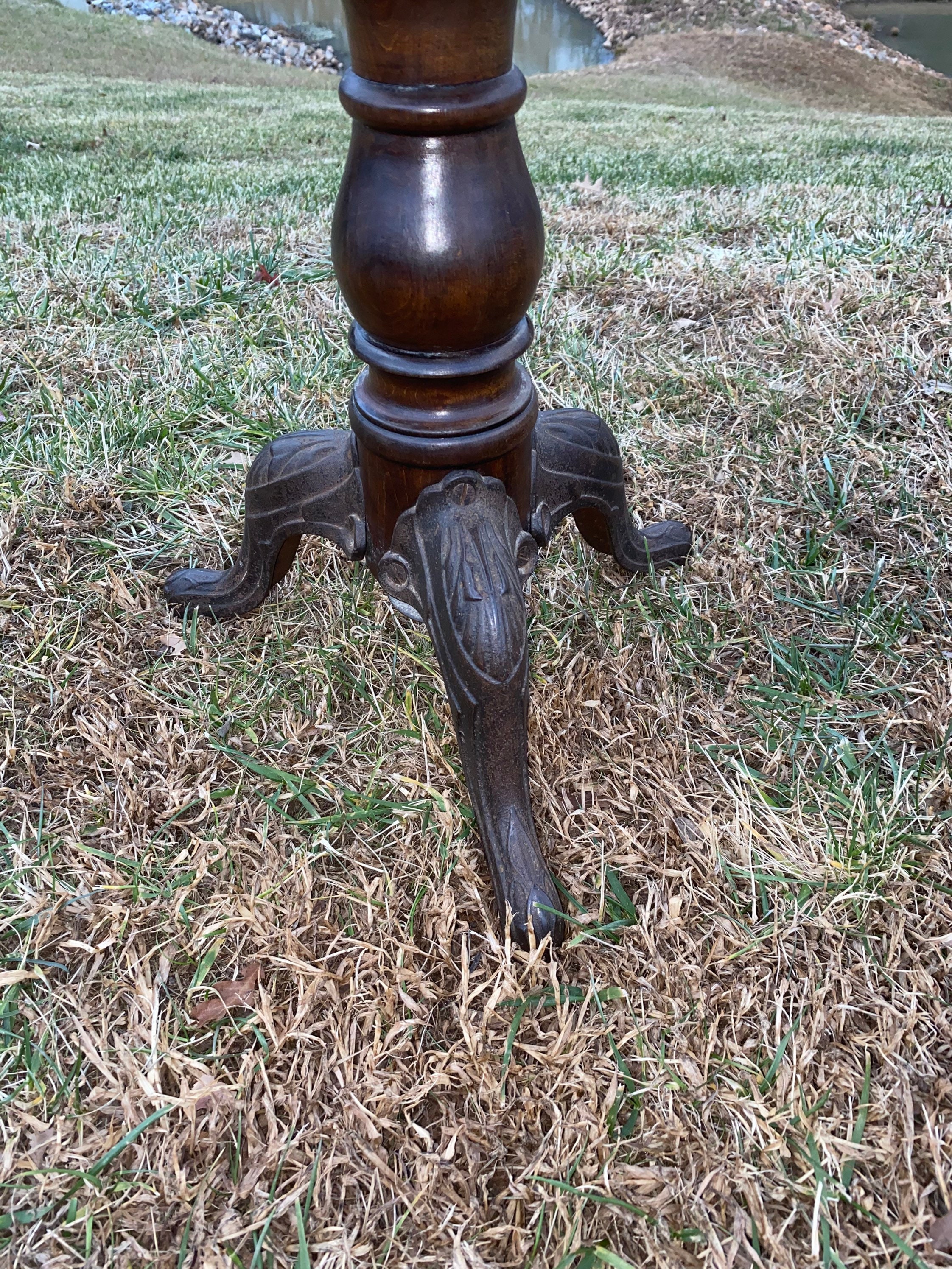 Vintage Antique Piano Stool Dark Wood Tassel Cushion Brass Metal - Etsy