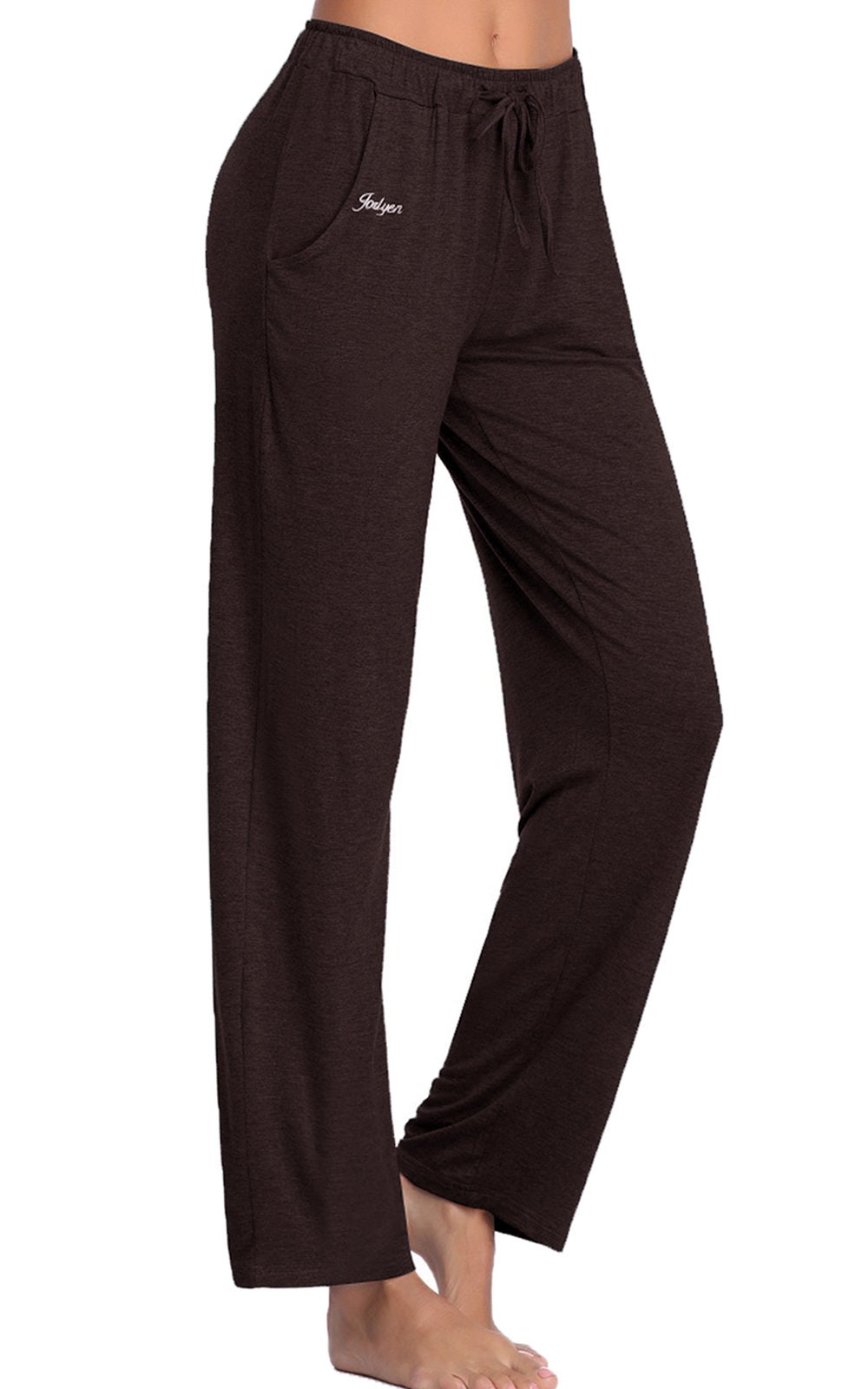 JORLYEN Dark Brown Women's Yoga Pants Long Modal Comfy Etsy
