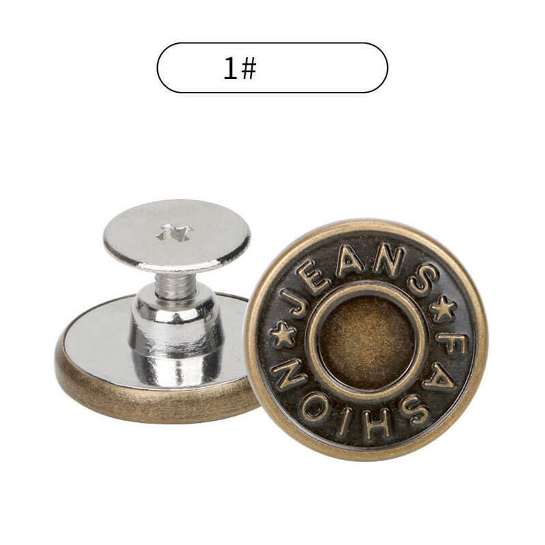 Mini Screw Jeans Buttons Metal Jeans Tacks Metal Jeans Etsy