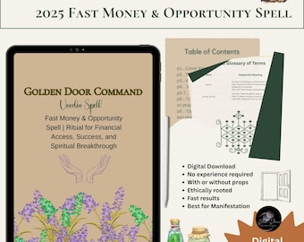 Golden Door Wealth Ritual: Afrocentric Voodoo-Inspired Papa Legba Invocation (PDF Printable)