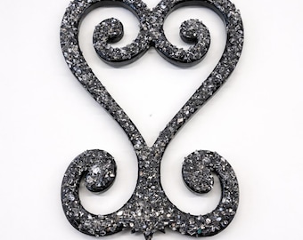 Sankofa Wall Art, Afrocentric Statement Decor, Crystal Adinkra Symbol Sculpture
