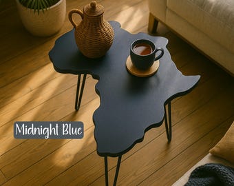 Africa Shaped Coffee Table: Handmade Afrocentric Home Decor