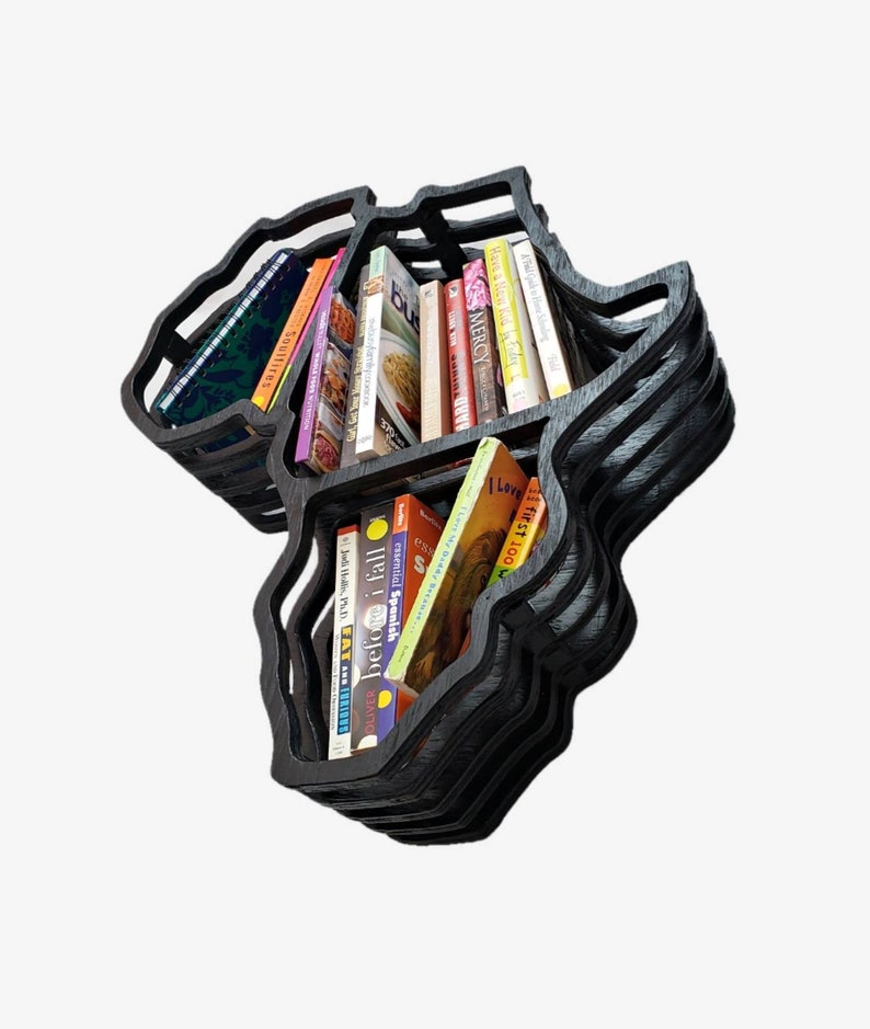 AFRICA BOOKSHELF Africa Bookshelf African Bookshelf Home Etsy