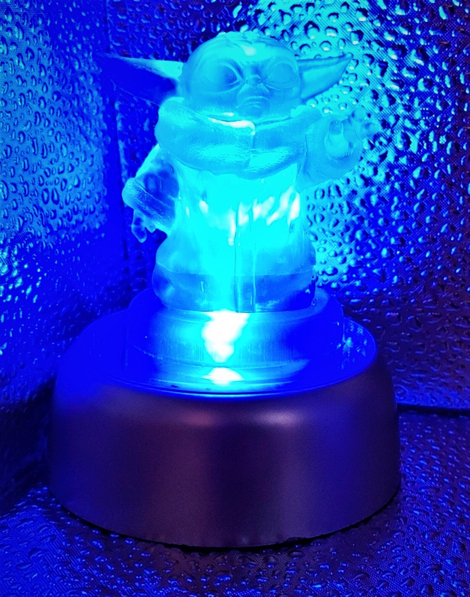 Grogu Baby Yoda LED Lamp Mandalorian Night Light Blue Etsy