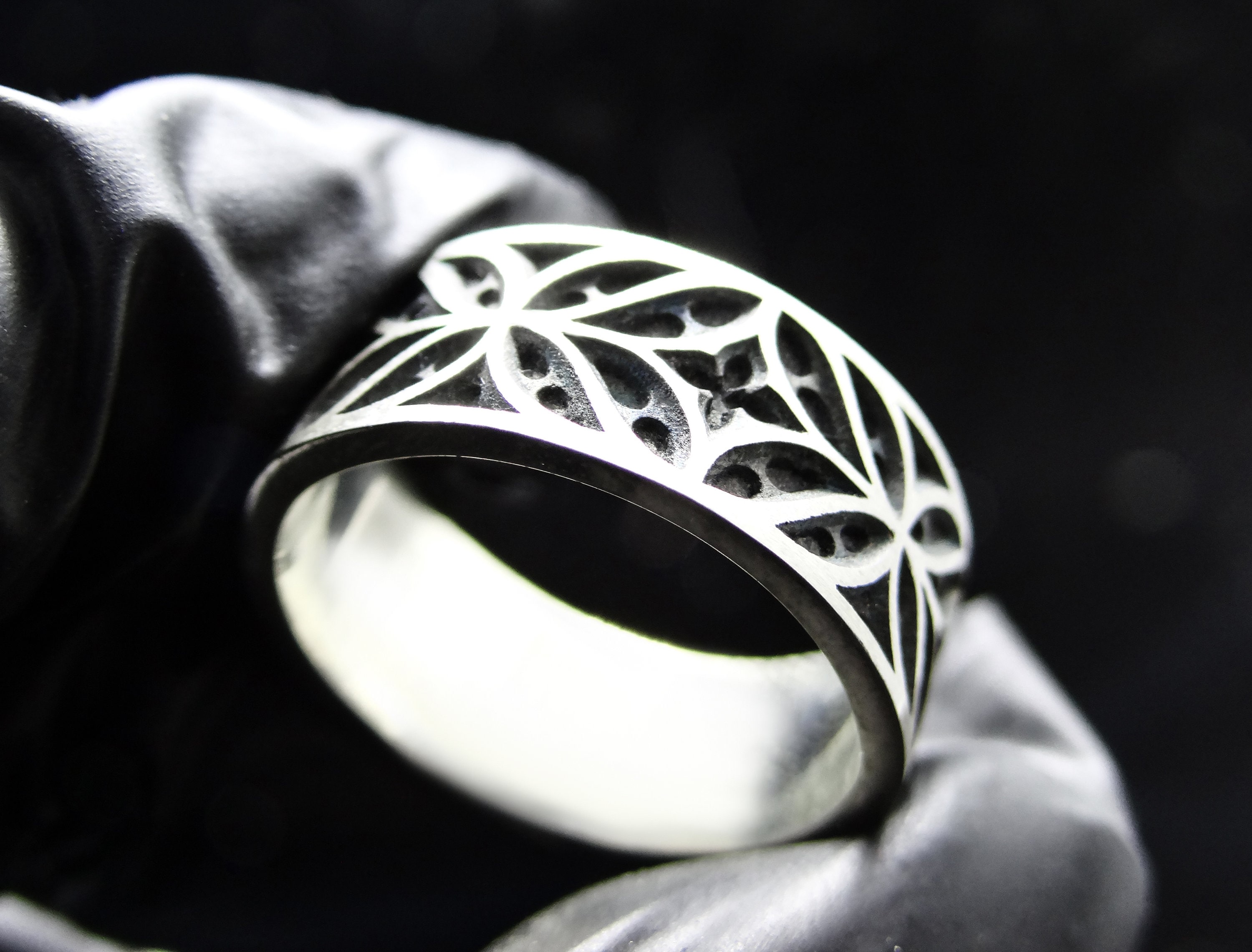 Gothic ring. 925 Gothic jewels. Brutal ring. Cathedral ring | Etsy