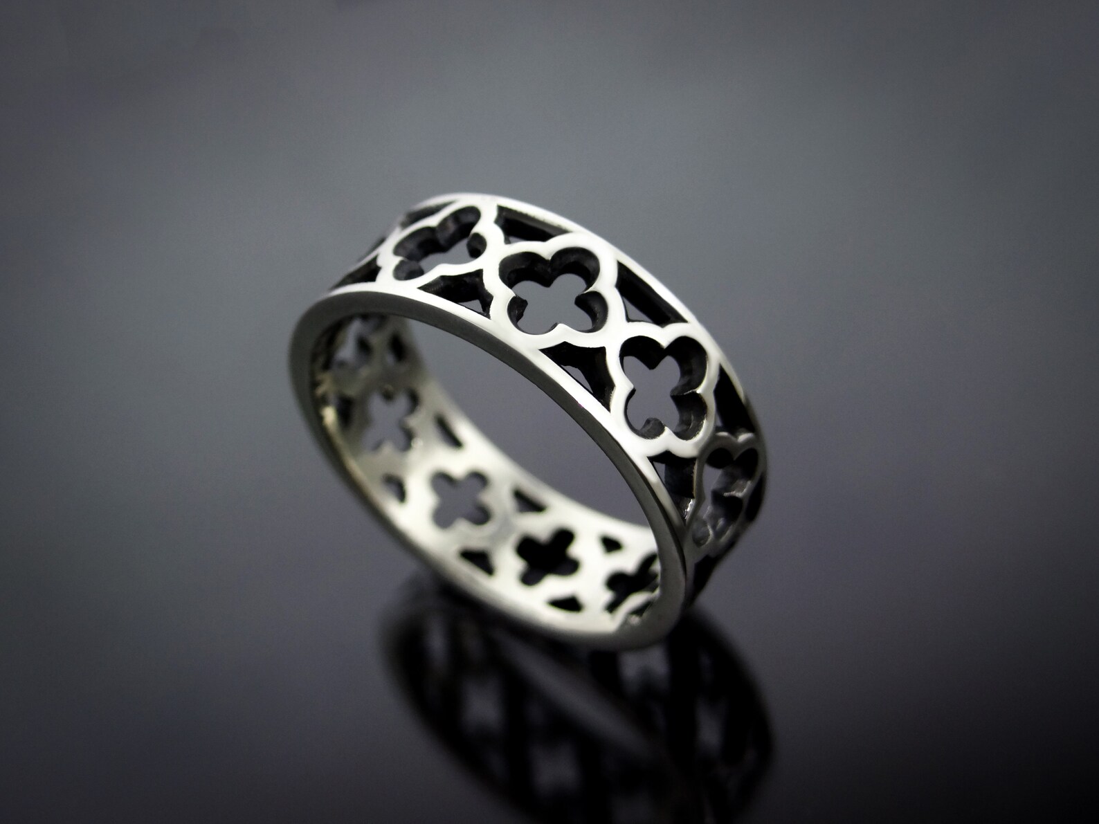 Gothic ring. 925 Gothic jewels. Brutal ring. Cathedral ring Etsy