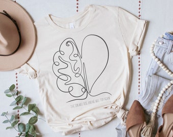 The Sun Will Rise And We Will Try Again Shirt Mental Health Awareness Shirt Affirmation Shirt Therapist Gift Line Art Brain Heart Shirt Love