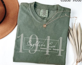 In My Eighties Era Shirt 80th Birthday Party Shirt 1944 Shirt In My Era Tee Eightieth Birthday Shirt 80th Birthday Gift Comfort Colors Shirt