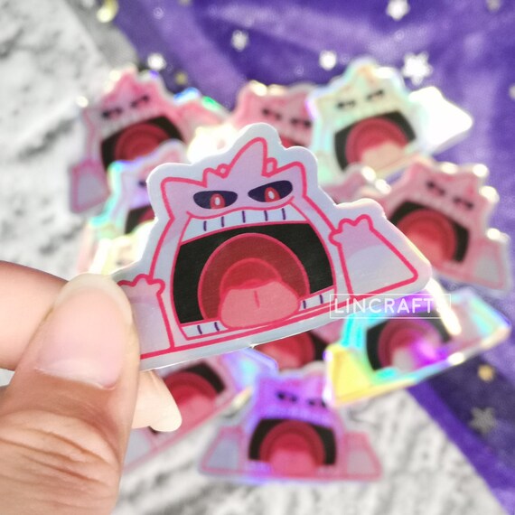 Pokemon Holographic Sticker Pack: Gigantamax Gengar Normal/Shiny