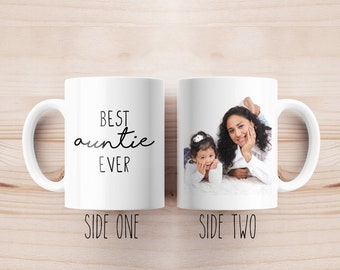 Best Auntie Ever,Personalised Mug, Customised Mug, Personalised Gifts, Custom Gifts, Funny Gifts, Gifts For Him, Photo Gifts