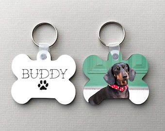 Personalised Pet Photo Keyring, Custom Dog Cat Gift