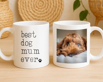 Personalised Dog Mum Photo Mug: Mother's Day Gift
