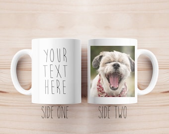 Personalised Photo Text Mug, Personalised Mug, Customised Mug, Personalised Gifts, Custom Gifts,Gifts For Him, For Her, Valentines Day Gifts