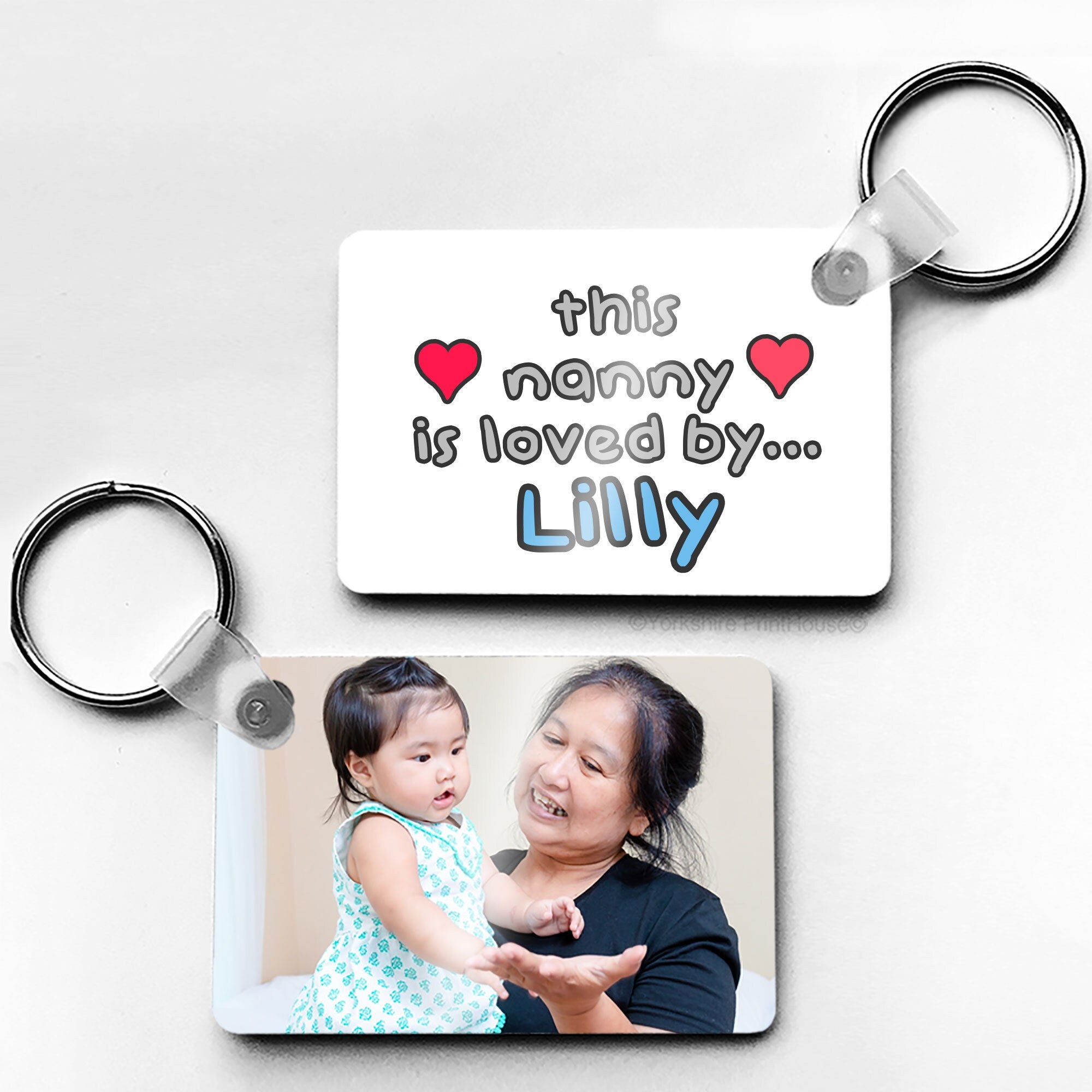 Personalised nanny deals keyring