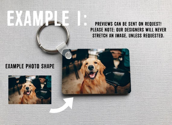 Navy Photo Personalised Double-Sided Photo Keyring – Custom Design 50mm X 35mm, Acrylic, Made In UK Double Sided Keyring - Foto 4