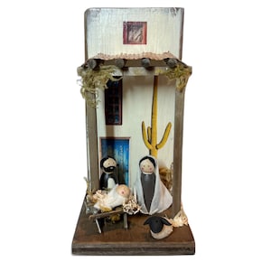 Rustic Pueblo Christmas Nativity Scene - NEW STYLE!!