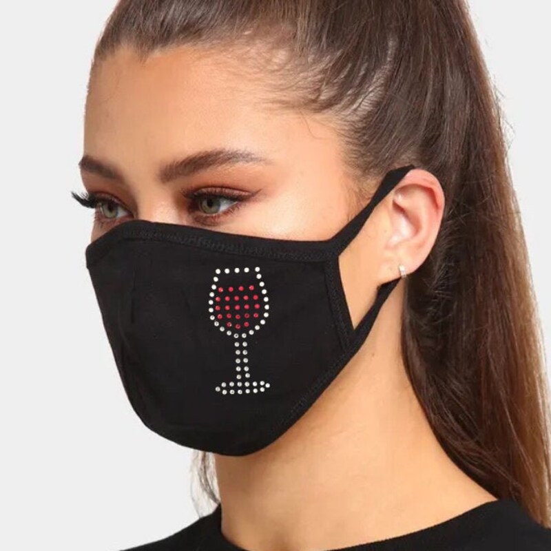 Rhinestone Wine - Etsy