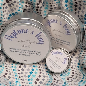 Sore muscle relief balm, sore muscle relief salve, muscle tension relief balm, muscle tension relief salve, muscle pain relief balm