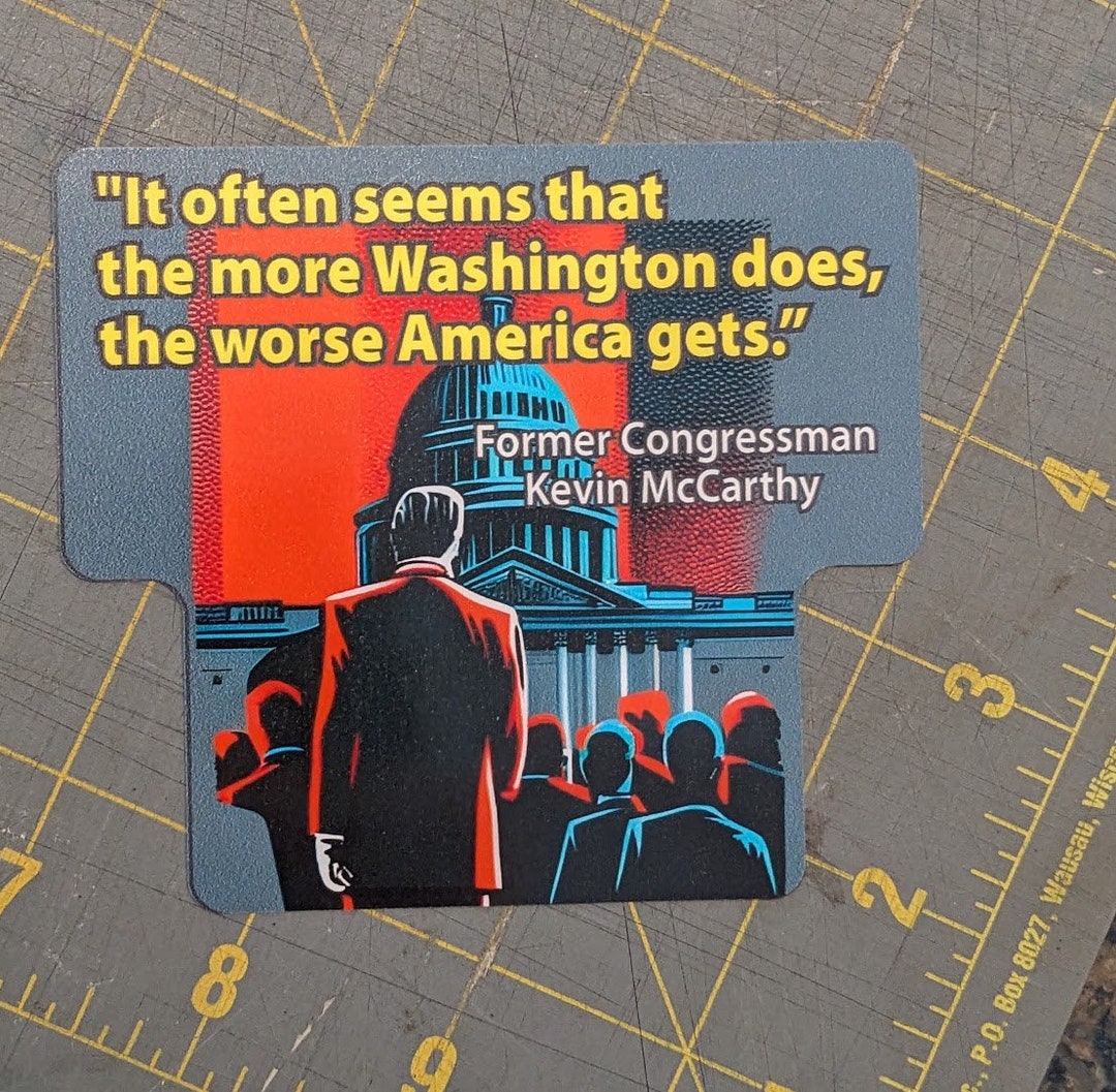 Kevin Mccarthy Congressman Washington Quote Sticker Etsy