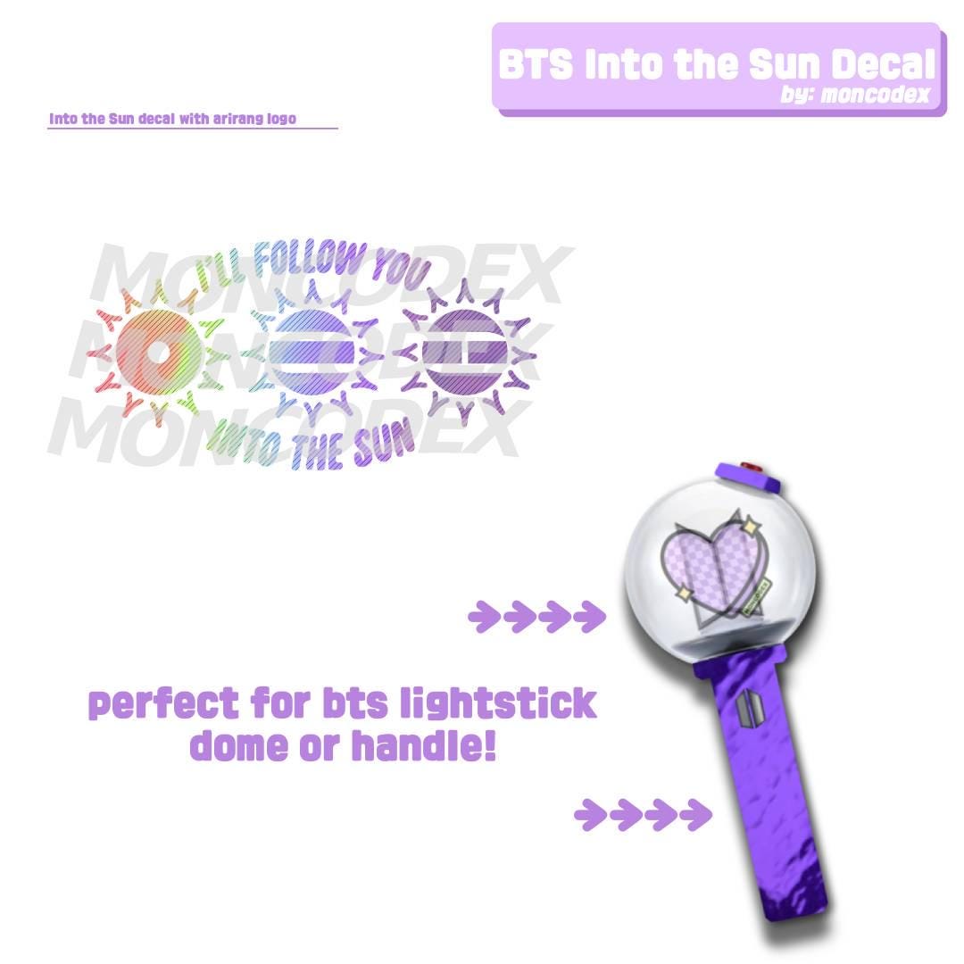 Ariyan Sticker Arirang Into the Sun ARMY Lightstick Decal/sticker KPOP - Etsy