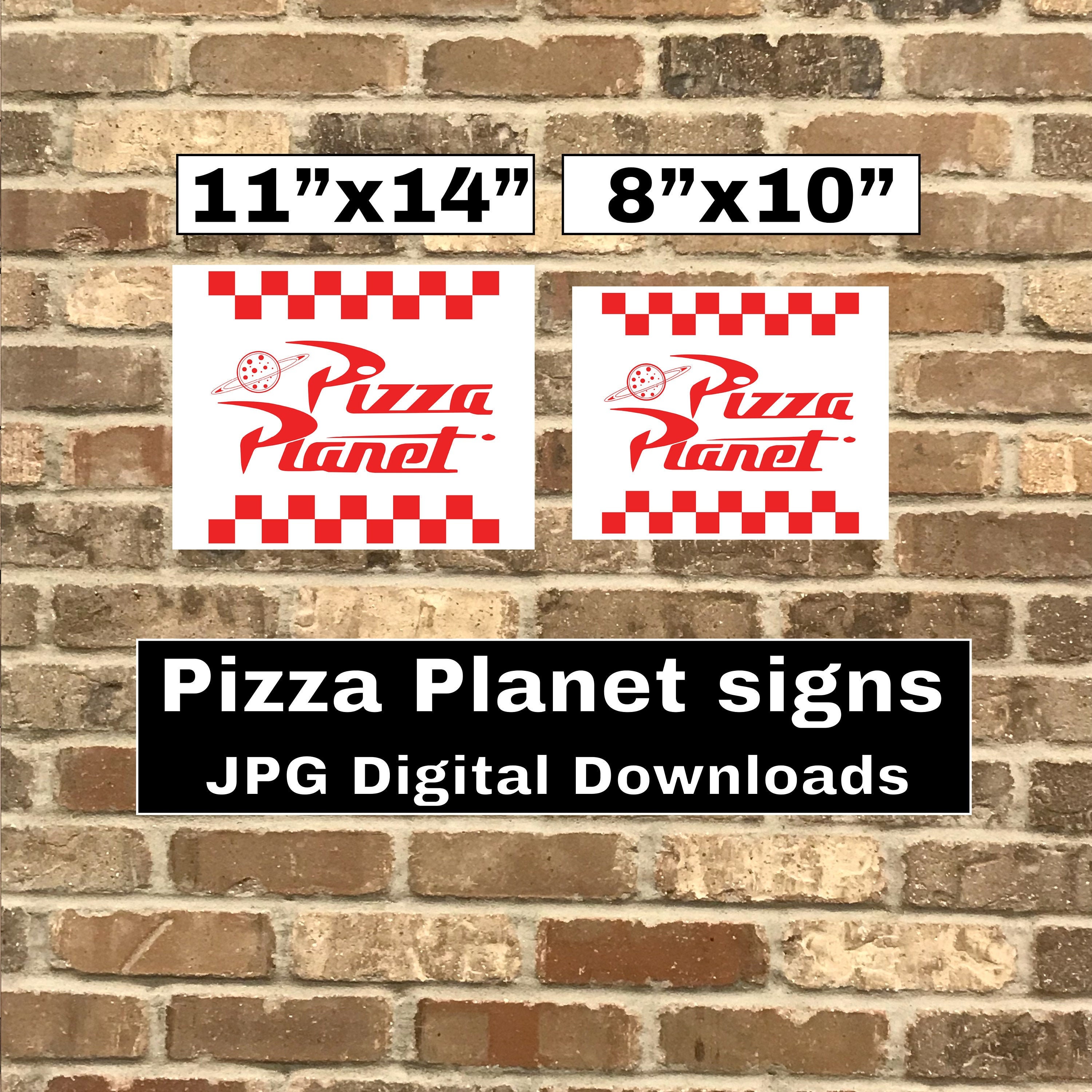 Pizza Planet Sign For Birthday Party Digital Download Kit Etsy Pizza Planet Sign For Birthday Party Digital Download Kit Etsy
