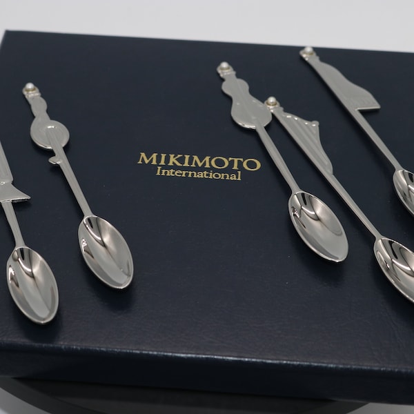 Boxed Mikimoto Musical Themed Teaspoons