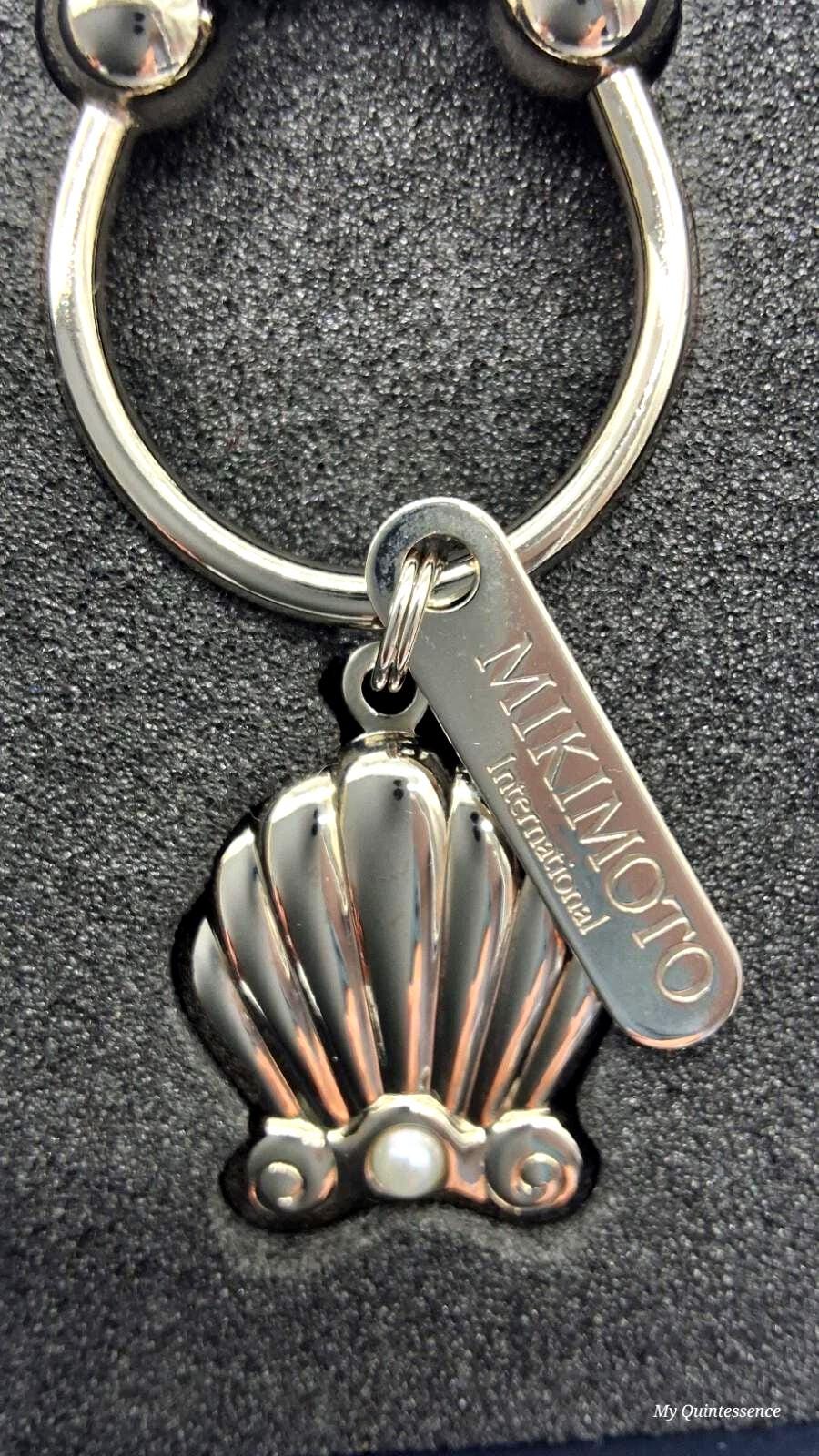 MIKIMOTO ミキモト　キーチェーン　パール ミキモト シルバー調 シェルキーリング（パール付き） - Etsy 日本