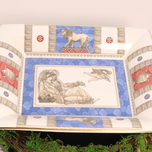 Coffret pour cartes Wedgewood Lion & Stone avec un vide poche, cartes scellées