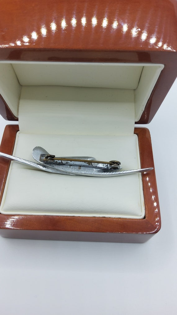 Handmade Silver Plane Brooch - image 6