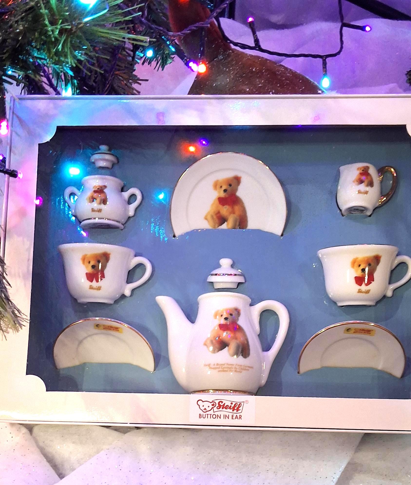 Steiff Bear Tea Set - Etsy