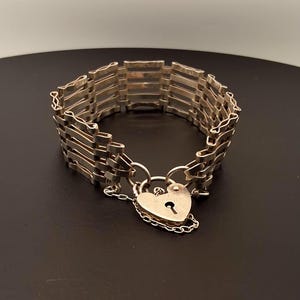 Hallmarked Silver Gate bracelet