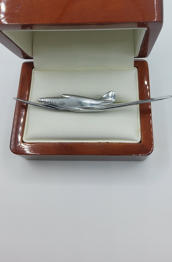 Handmade Silver Plane Brooch - image 10