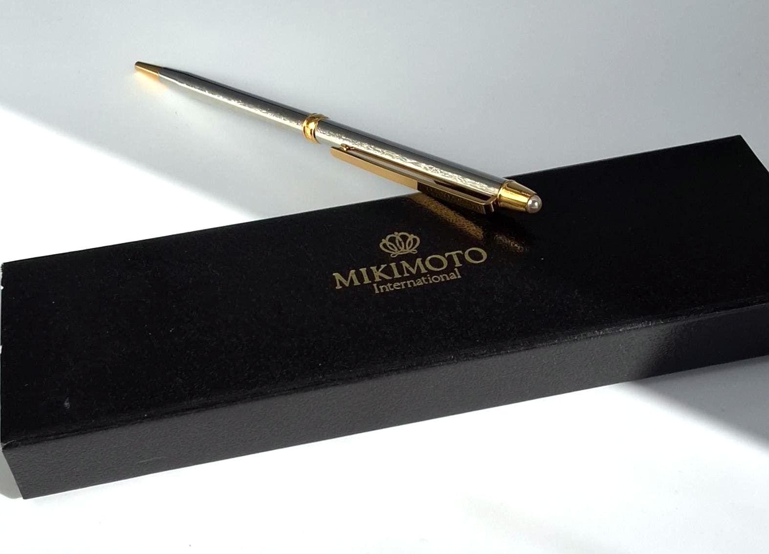 Mikimoto Silver & Gold Pearl Pen - Etsy