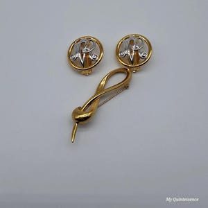 Nina Ricci Satement Earrings and Brooch