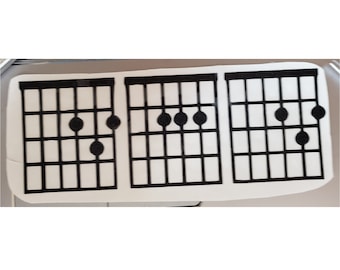 DAD Guitar Chords Decal Sticker