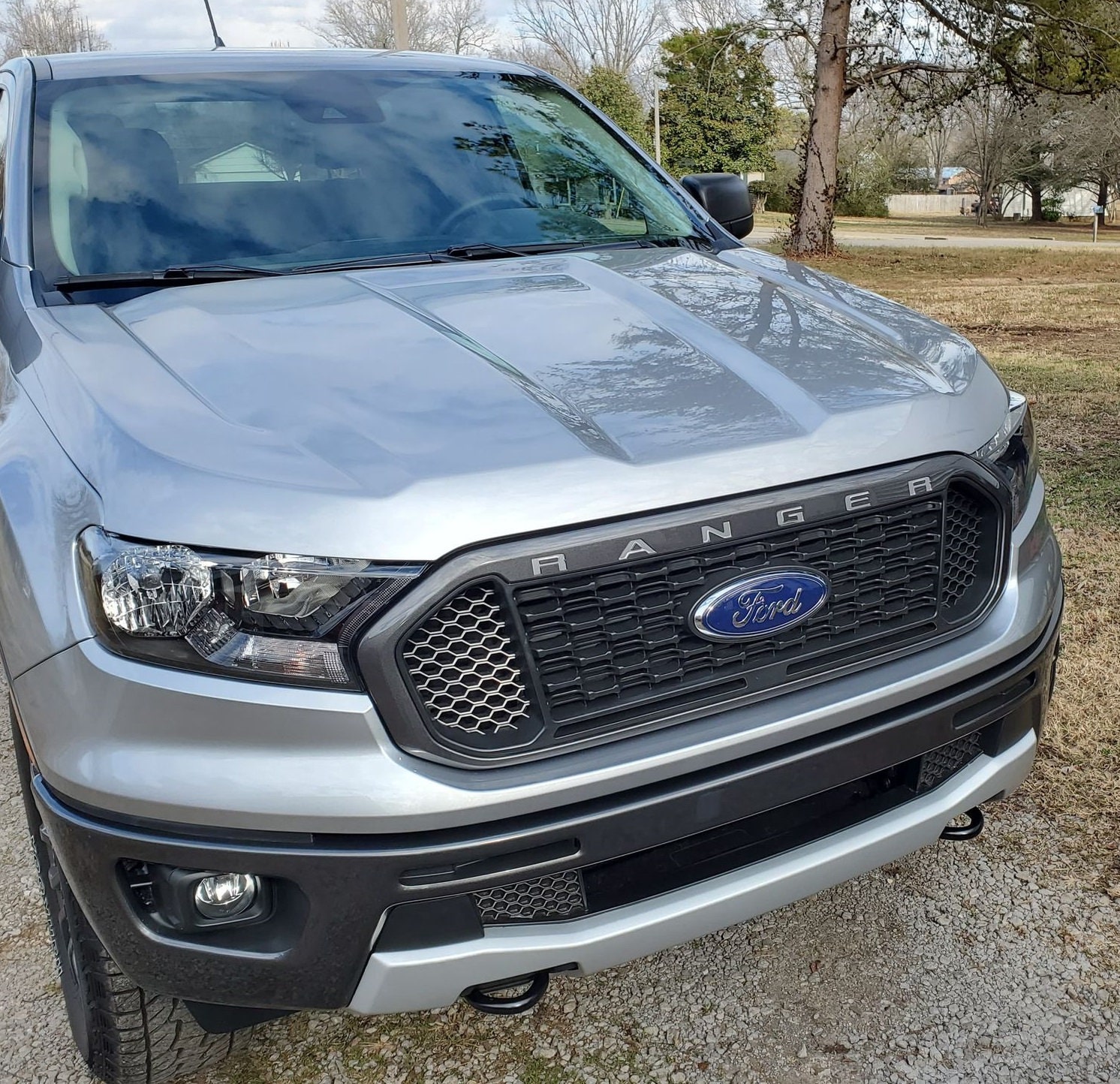 Ranger 2019-2023 Matte Black Hood Cowl Stripe Kit