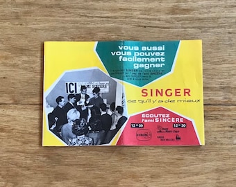 Ancien catalogue/publicité SINGER