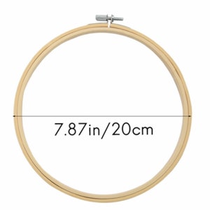 Tambour à broder 20cm, cerceau à broder, cercle à broder image 2