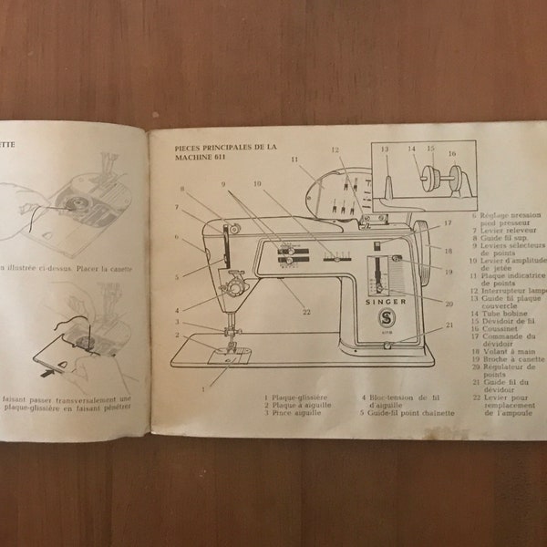 Manual sewing machine singer 611g