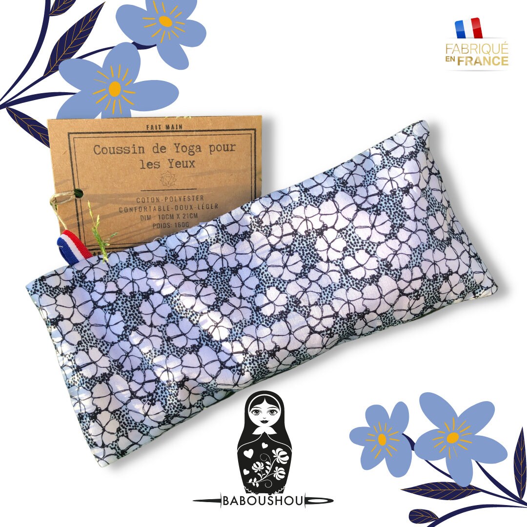 Coussin Relaxation Pour Les Yeux à La Lavande Bio - Meditation Bien Être Yoga