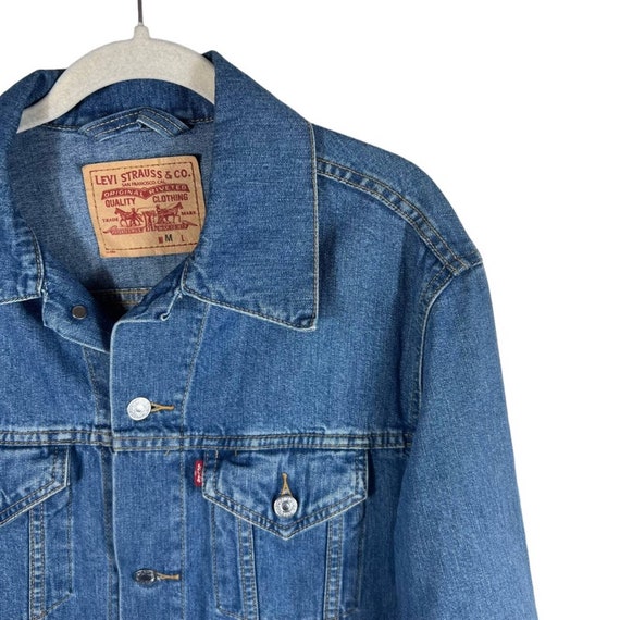 Levi’s Blue Denim Trucker Denim Jacket - image 4