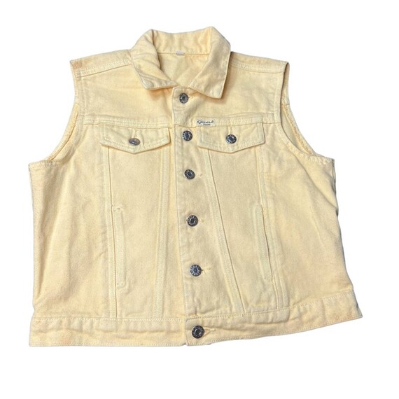 VINTAGE PASTEL DENIM VEST Gem