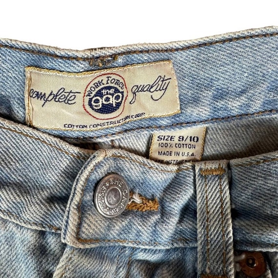 Vintage 1990s Gap High Waisted Denim Shorts - image 9