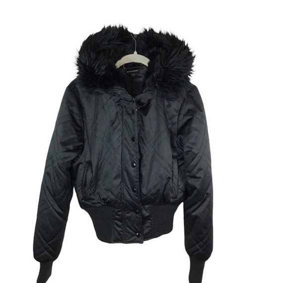 bebe white puffer jacket