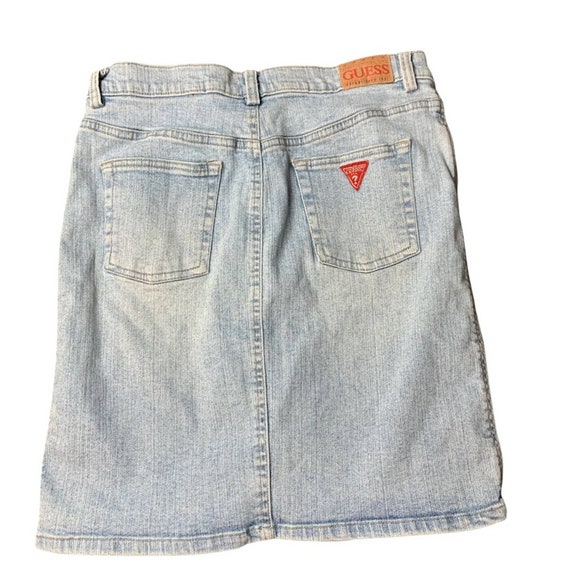 guess denim mini skirt