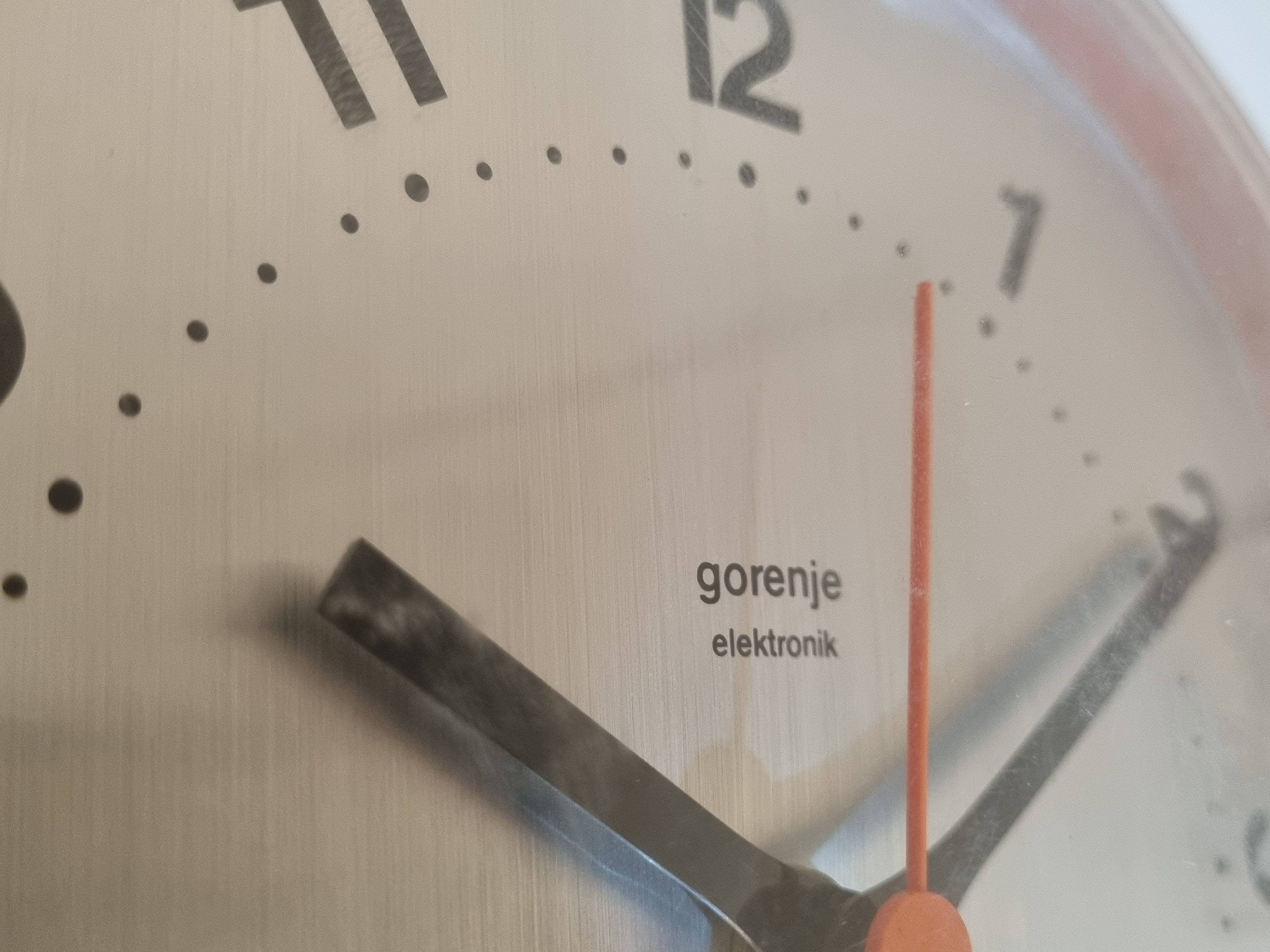 Gorenje Wall Clock Space Age Orange Etsy